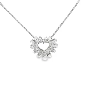 Heart Diamond Pendant Necklace 0.50 cts