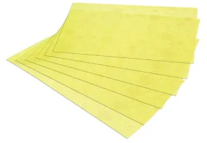 Heart Home Circle Design 6 Pieces PVC Refrigerator/Fridge Multipurpose Drawer Mat Set(Yellow)- CTHH04155