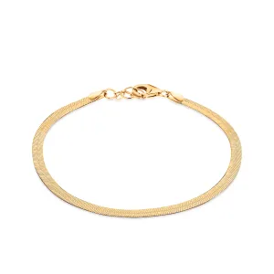 Herringbone Bracelet in 9ct Yellow Gold