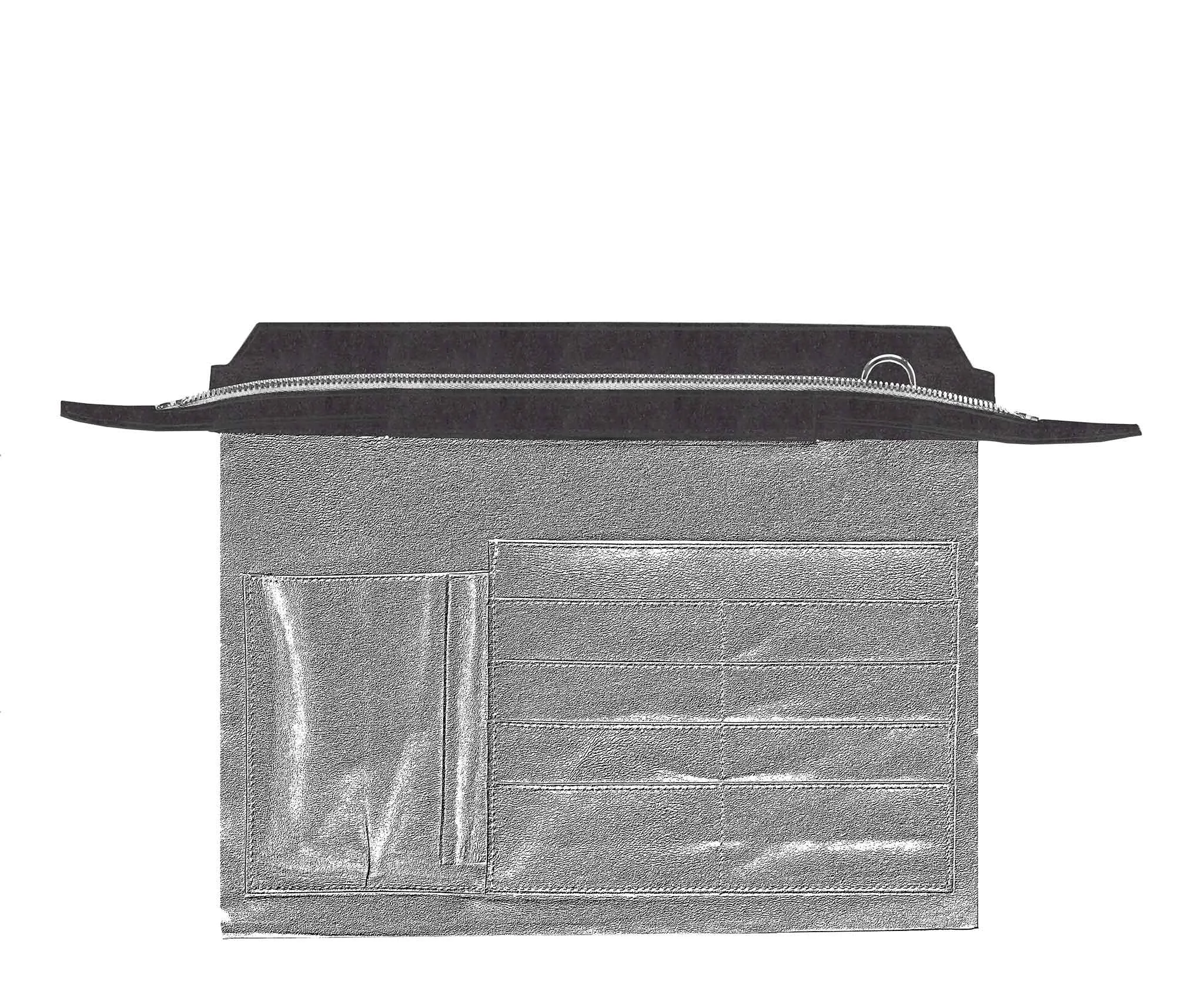 Highline 130 Suede Handbag in Charcoal