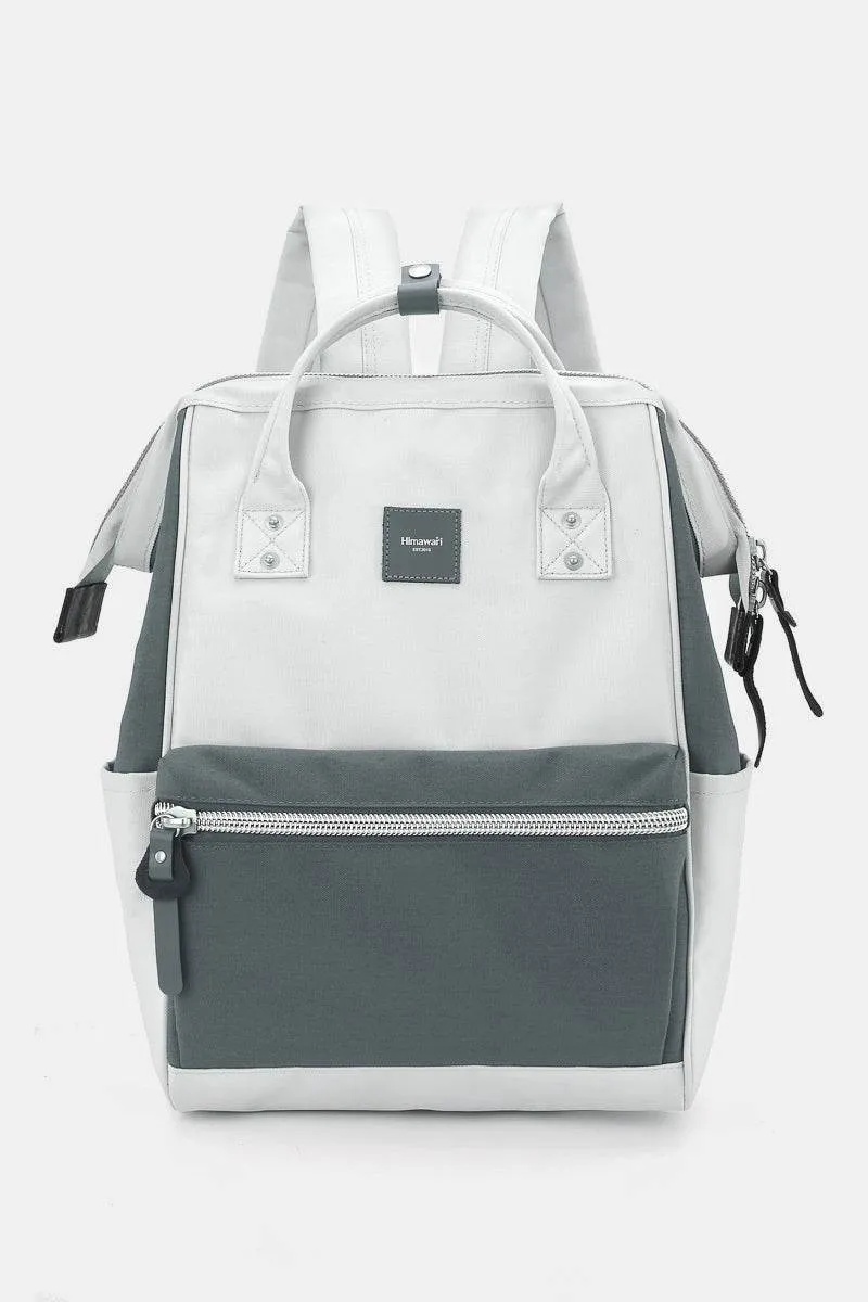 Himawari Water Resistant Canvas Backpack Bag with Side Pockets