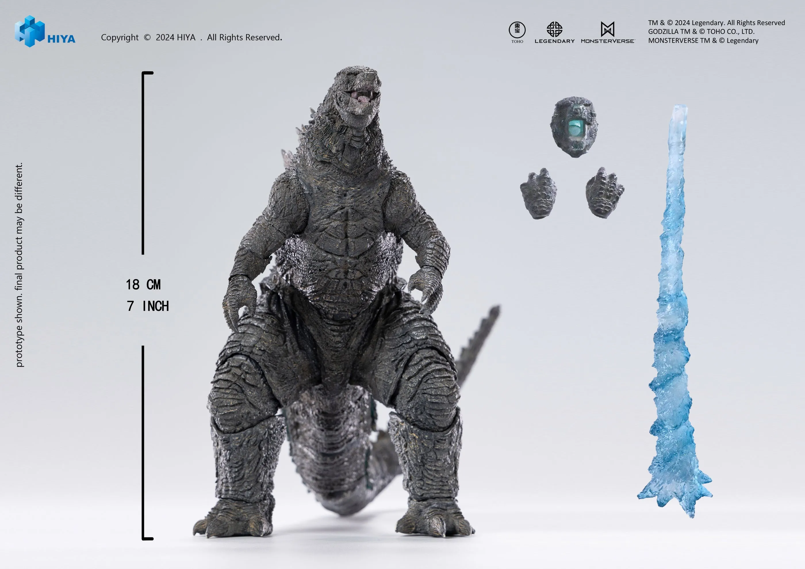 Hiya Toys Exquisite Basic  Godzilla vs. Kong Heat Ray Godzilla (PX Previews Exclusive)