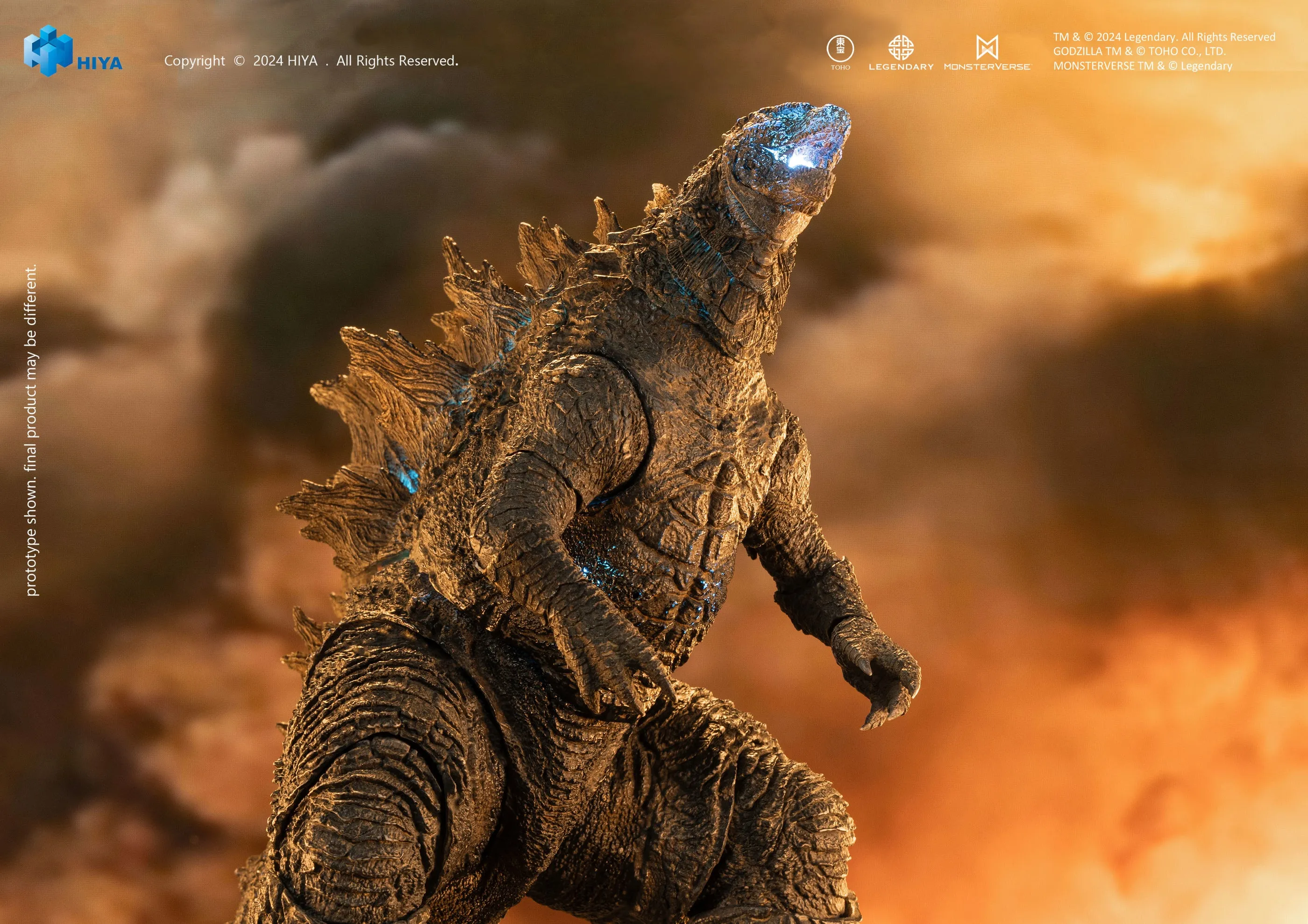 Hiya Toys Exquisite Basic  Godzilla vs. Kong Heat Ray Godzilla (PX Previews Exclusive)