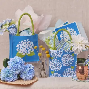 Hydrangea Reusable Gift Bag Tote