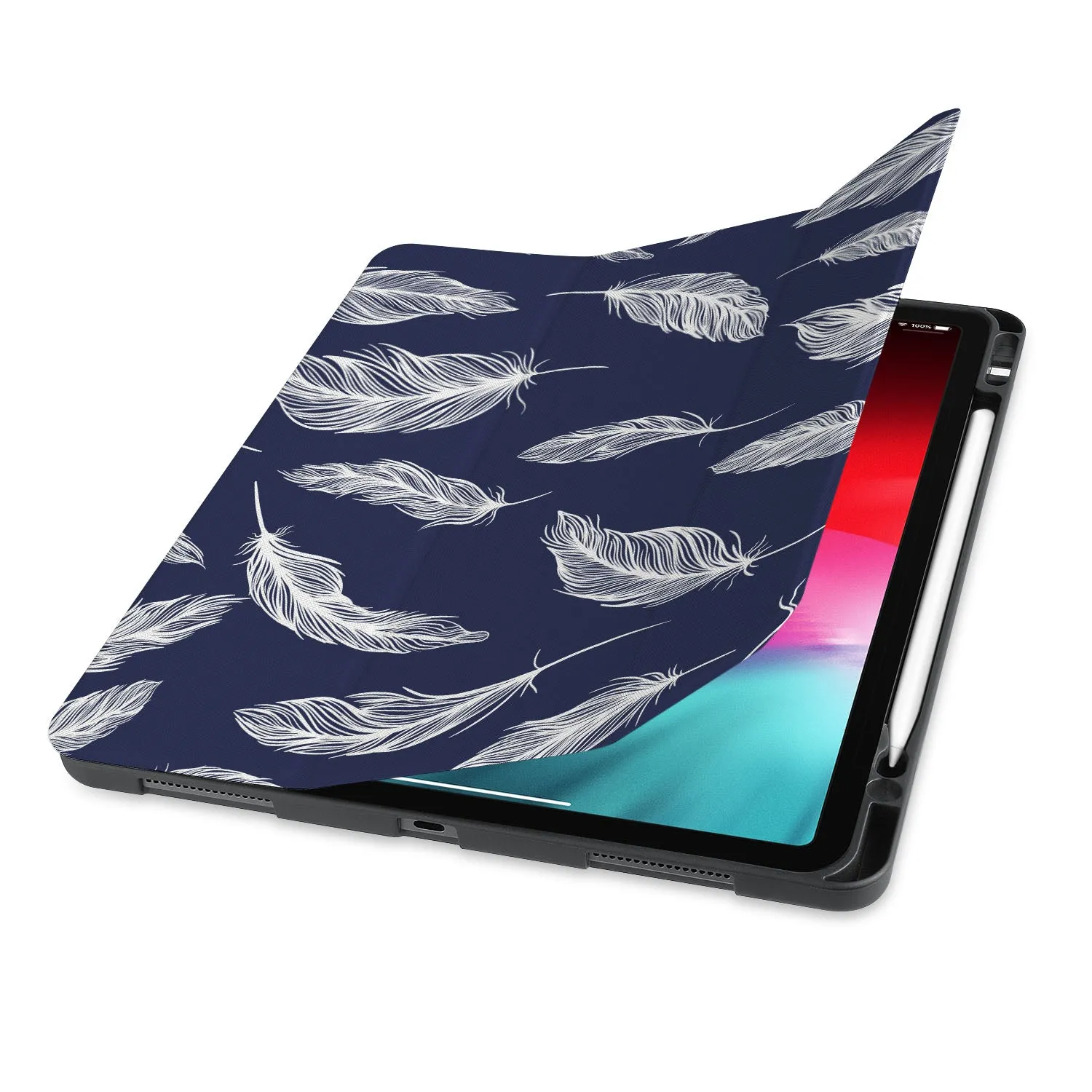 iPad Trifold Case - Feather