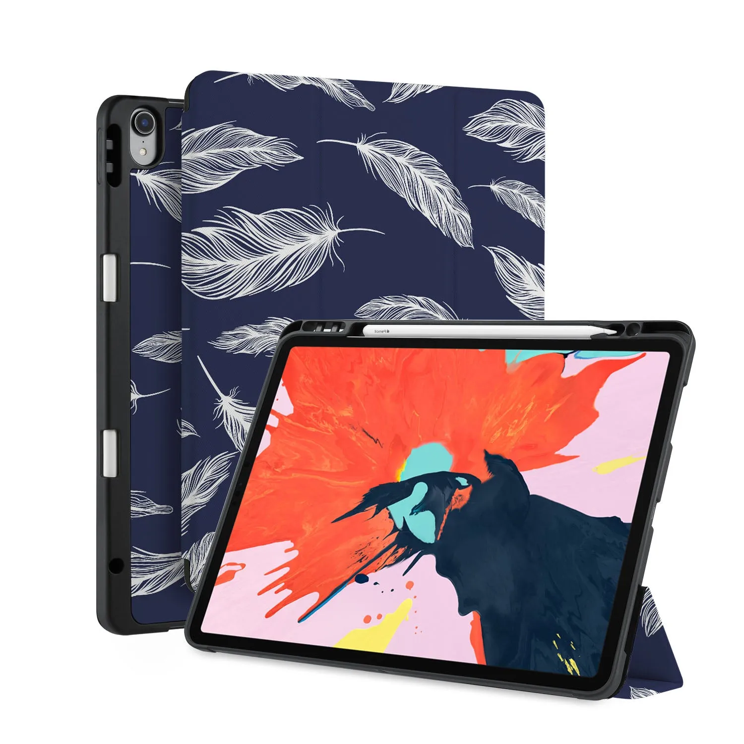 iPad Trifold Case - Feather