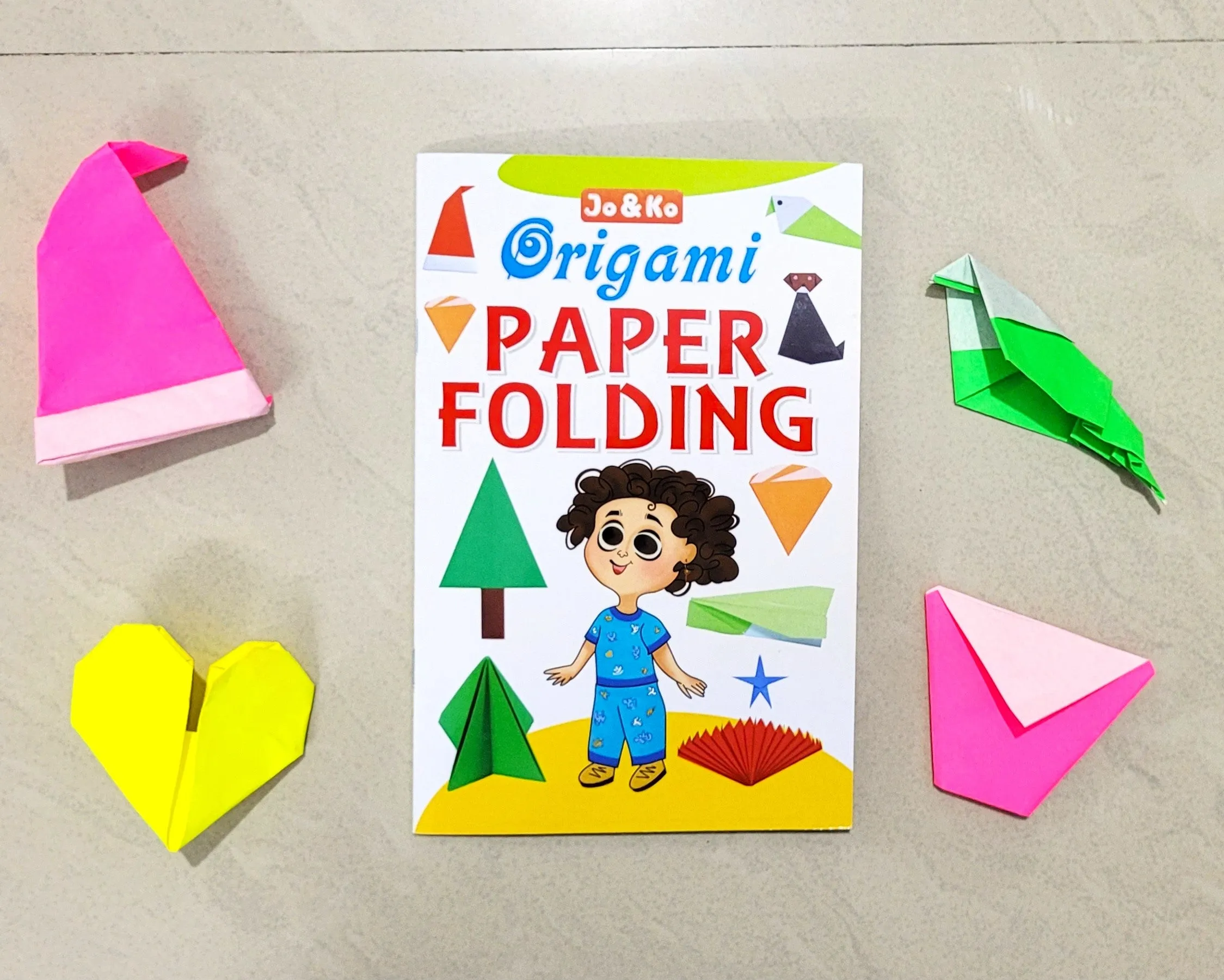 JoGenii Origami Kit- 100 sheets   Instruction booklet   Marker | Travel friendly