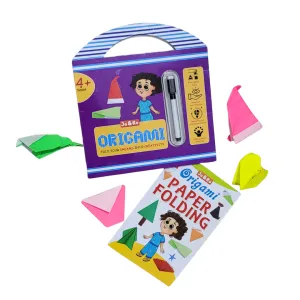 JoGenii Origami Kit- 100 sheets   Instruction booklet   Marker | Travel friendly