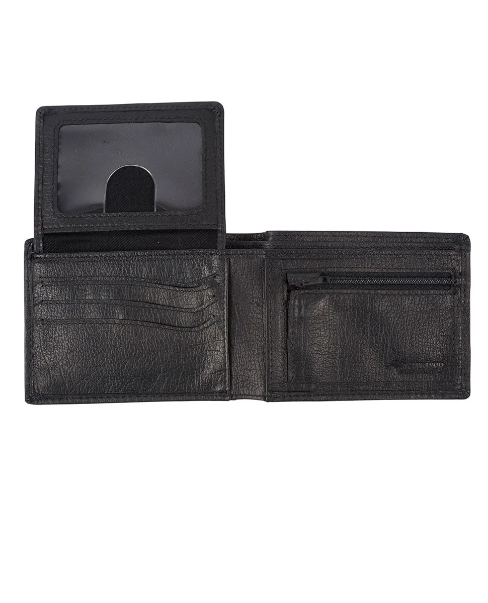K-Roo RFID All Day Leather Wallet - Black