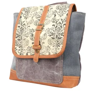 Kingsley Mixed Fabric Backpack