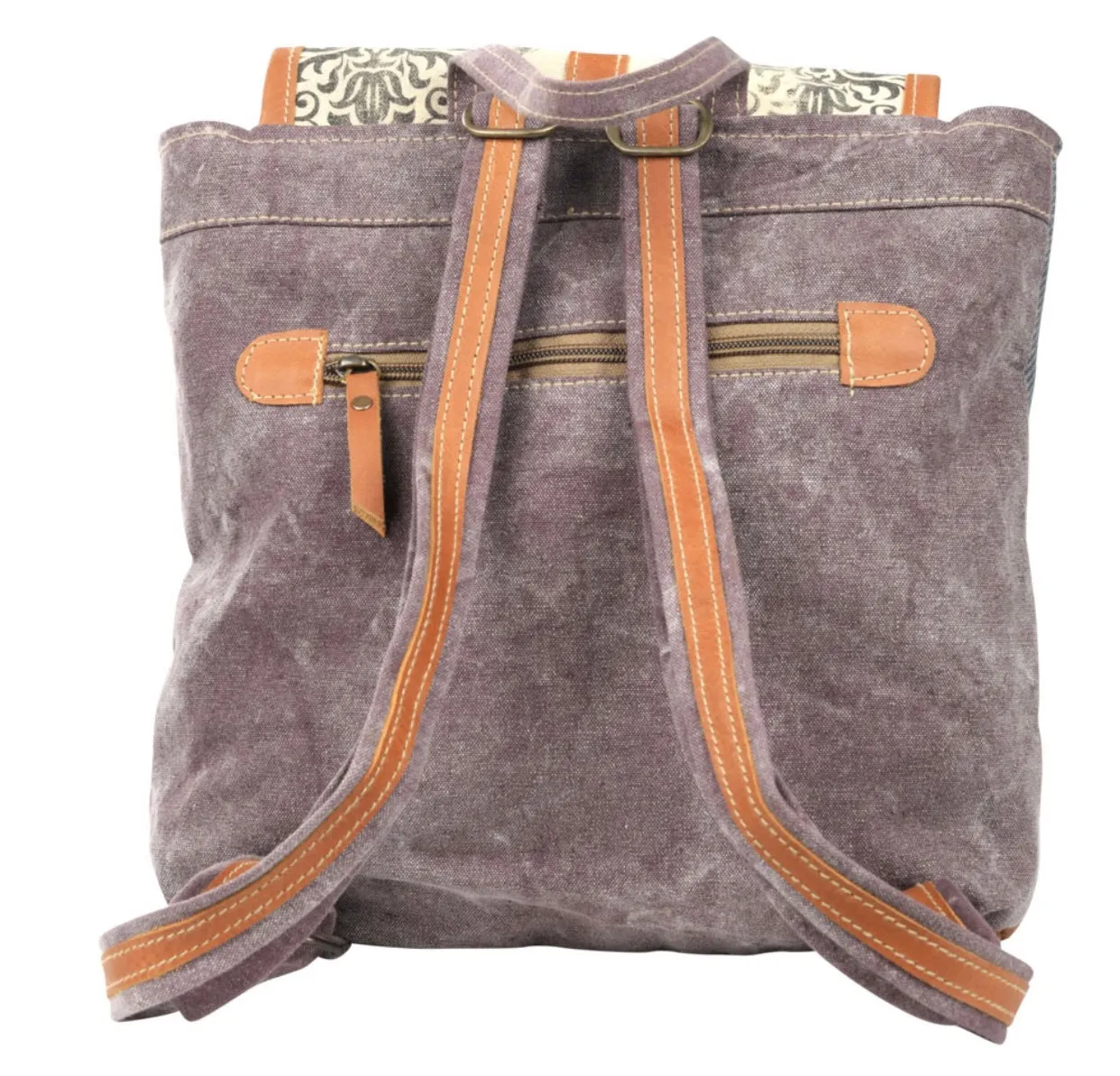 Kingsley Mixed Fabric Backpack
