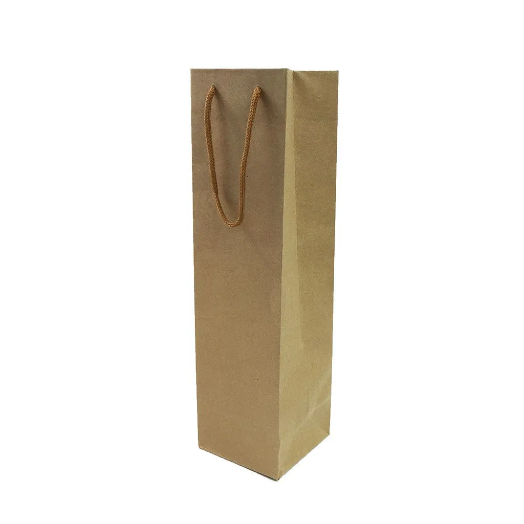 Kraft Paper 1 Bottle Bag-Brown((KP-06)