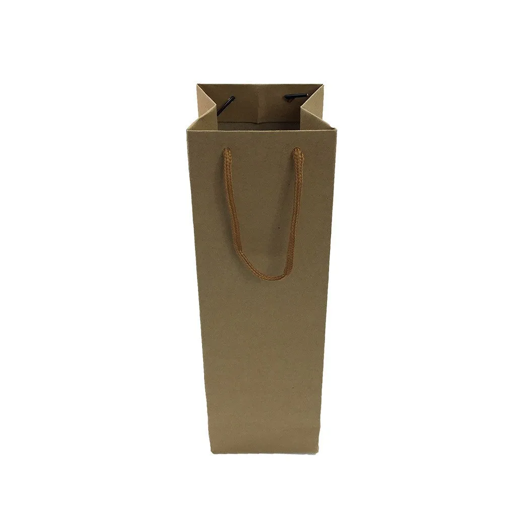 Kraft Paper 1 Bottle Bag-Brown((KP-06)