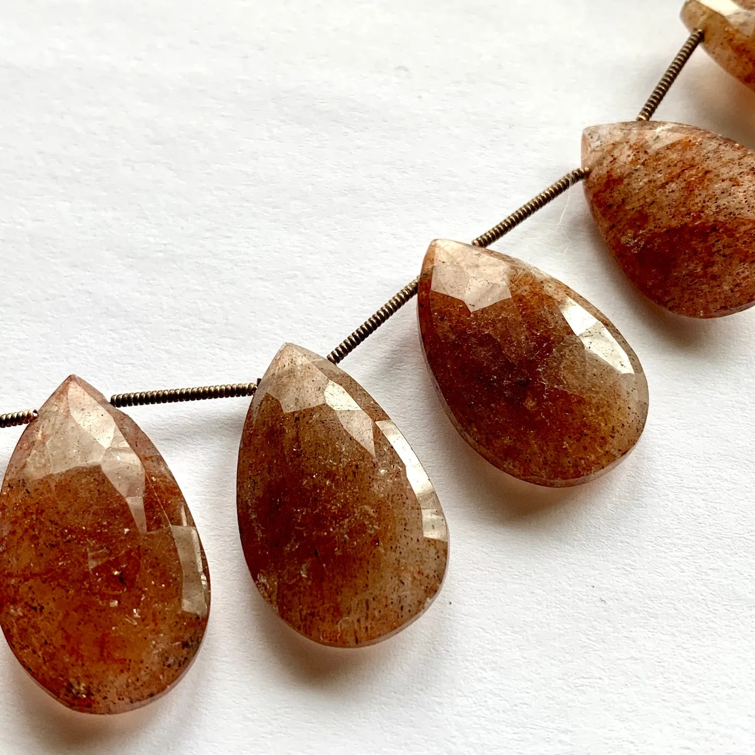 Large Sunstone Briolettes