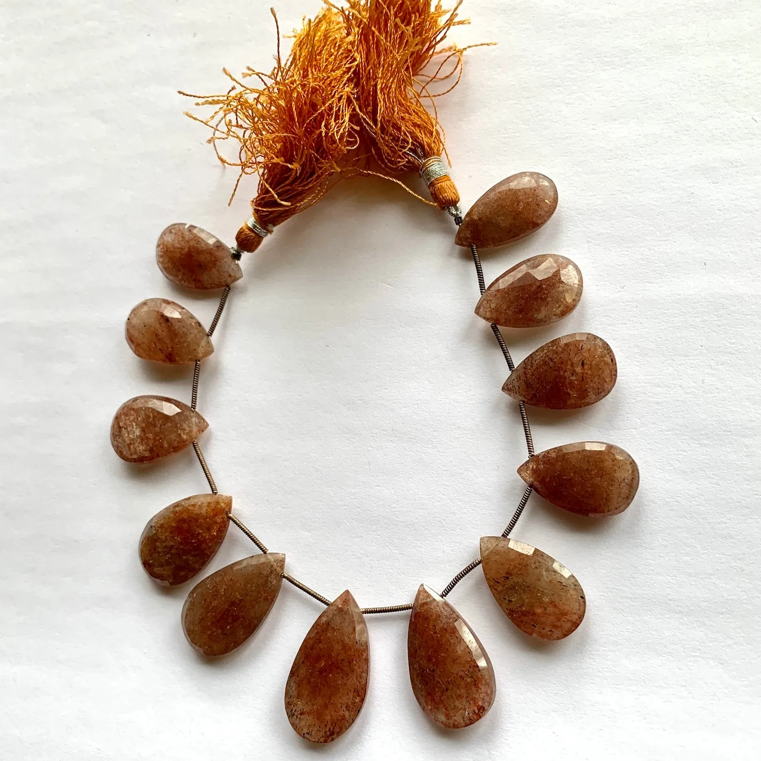 Large Sunstone Briolettes