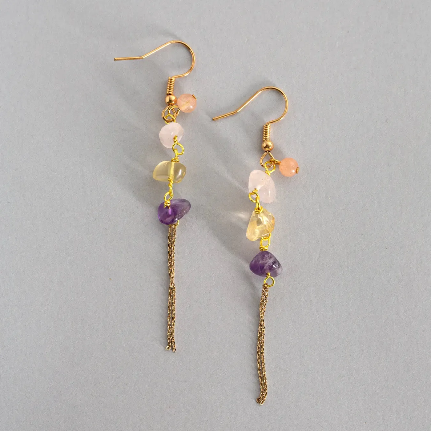 Larissa - Semi Precious Colorful Stones Earrings