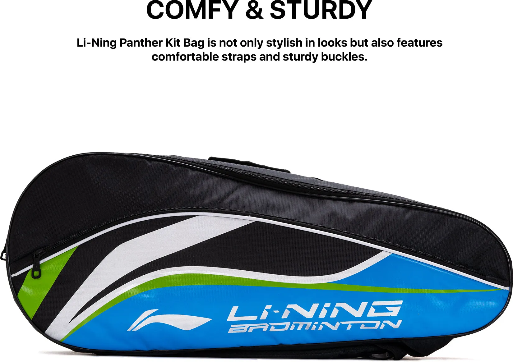 Li-Ning Panther Badminton Kit Bag Kit Bag (Black) (Size - Standard/50 L)