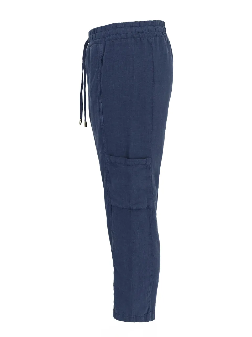 Linen Side Pocket Crop Pant