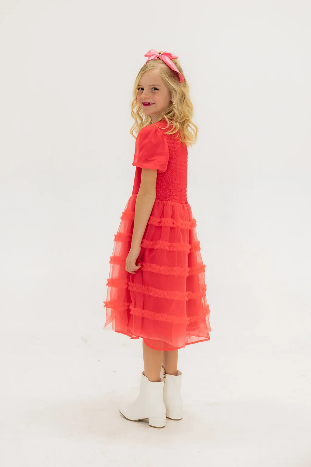 Little Girl's Precious Dress-Pink
