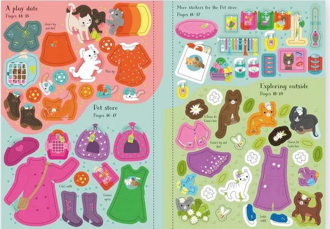 Little Sticker Dolly Dressing Kittens