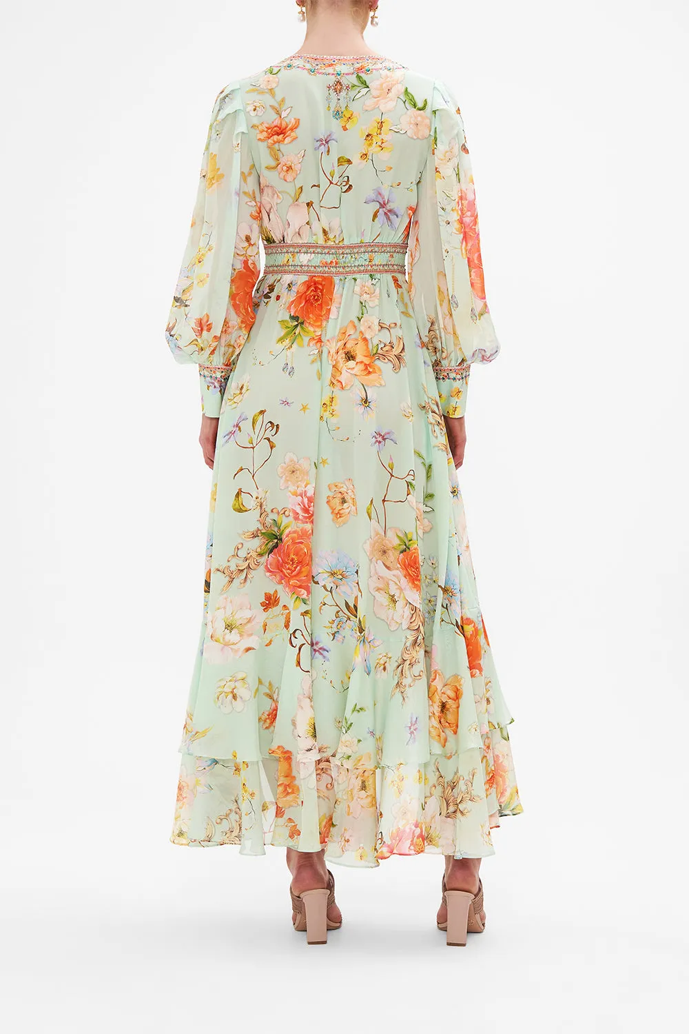 LONG BUTTON FRONT DRESS TALK THE WALK