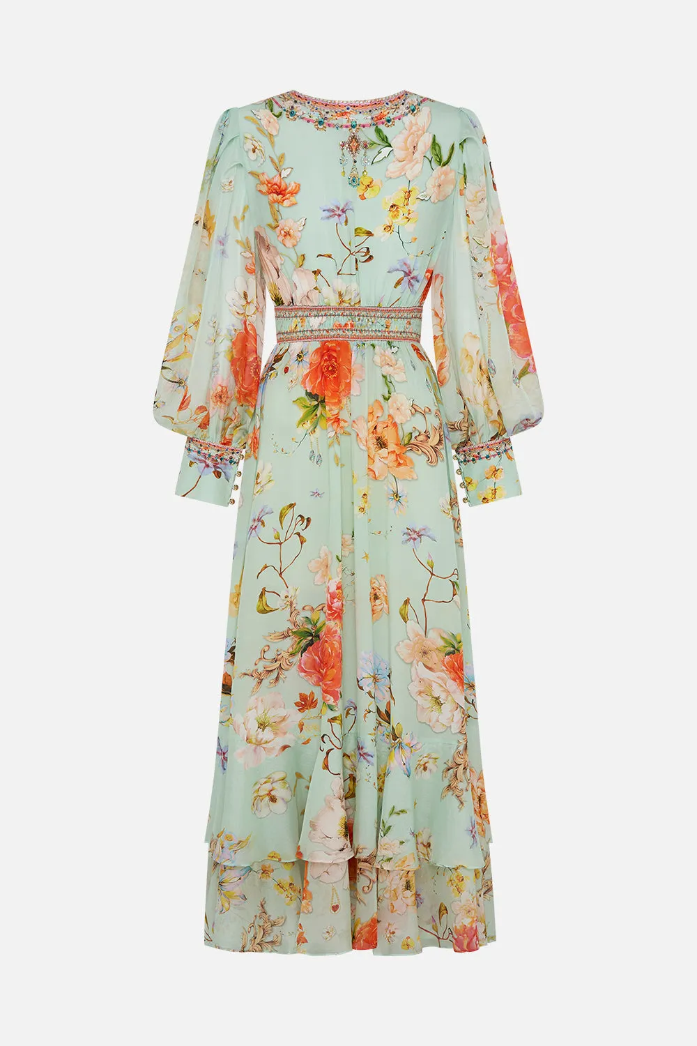 LONG BUTTON FRONT DRESS TALK THE WALK