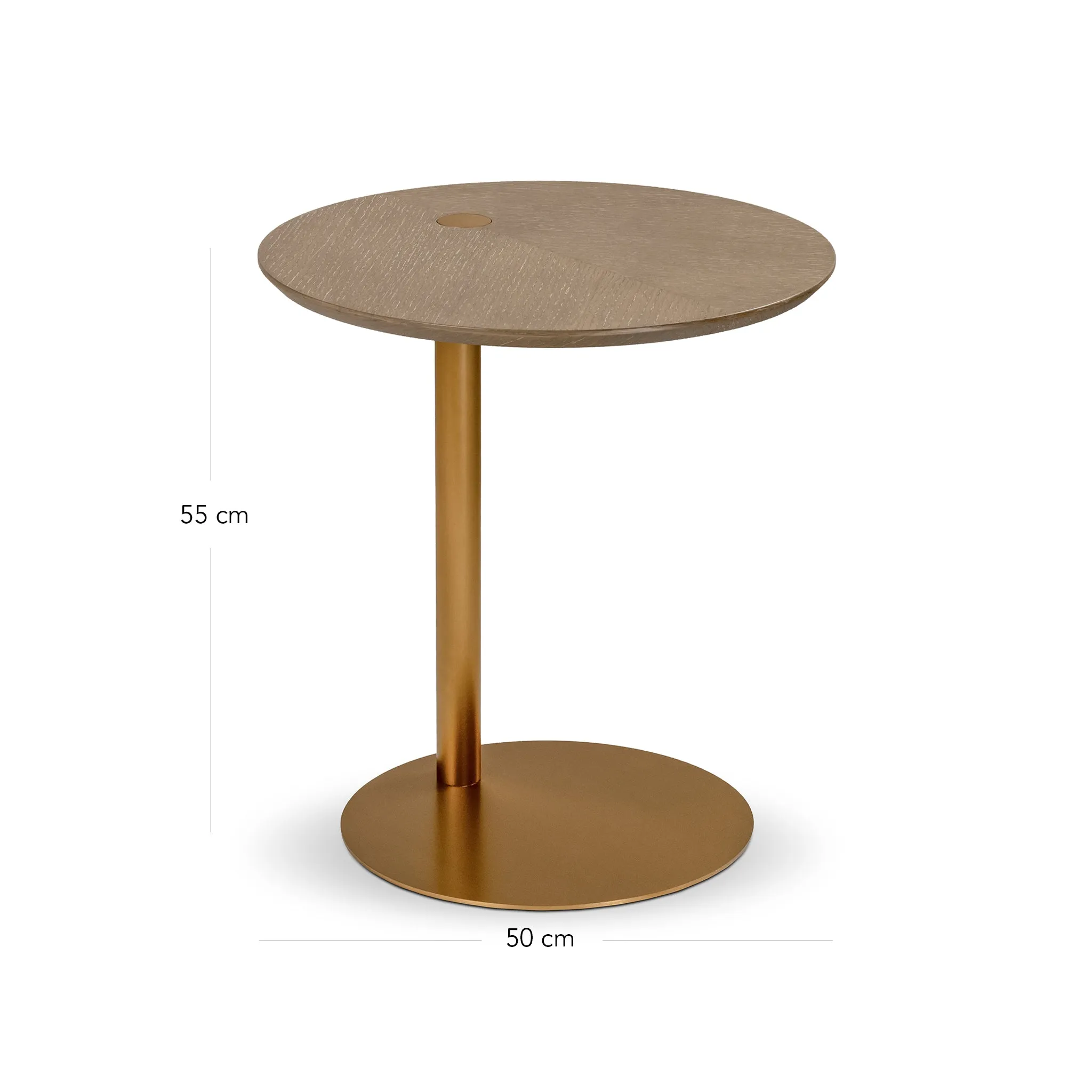 LUNA GREIGE OAK END TABLE