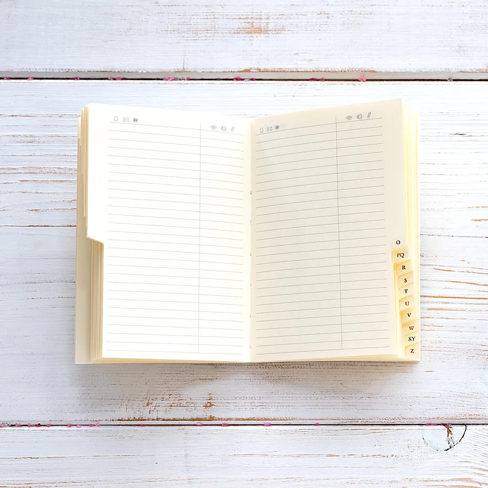 Luxury A6 Diary & Journal in Brown and Cognac, 2025