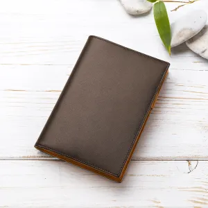 Luxury A6 Diary & Journal in Brown and Cognac, 2025