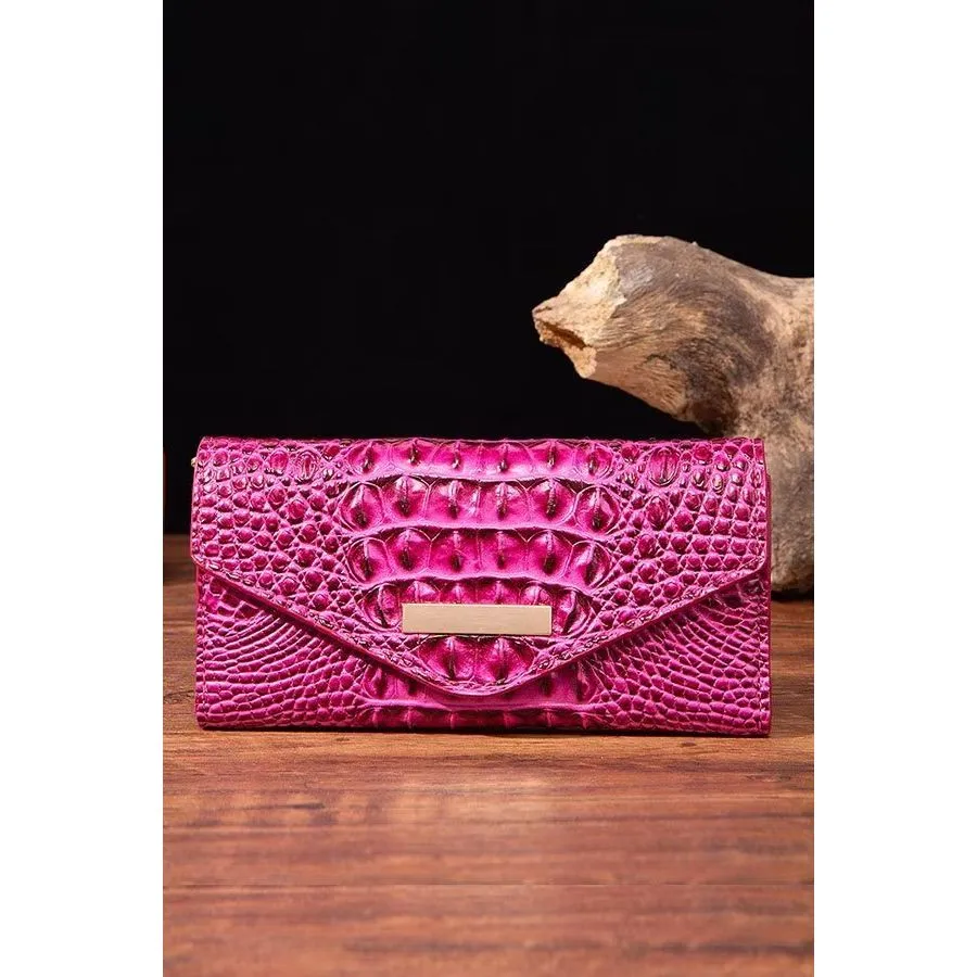 Luxury Alligator Pattern Quare Shape Wallet