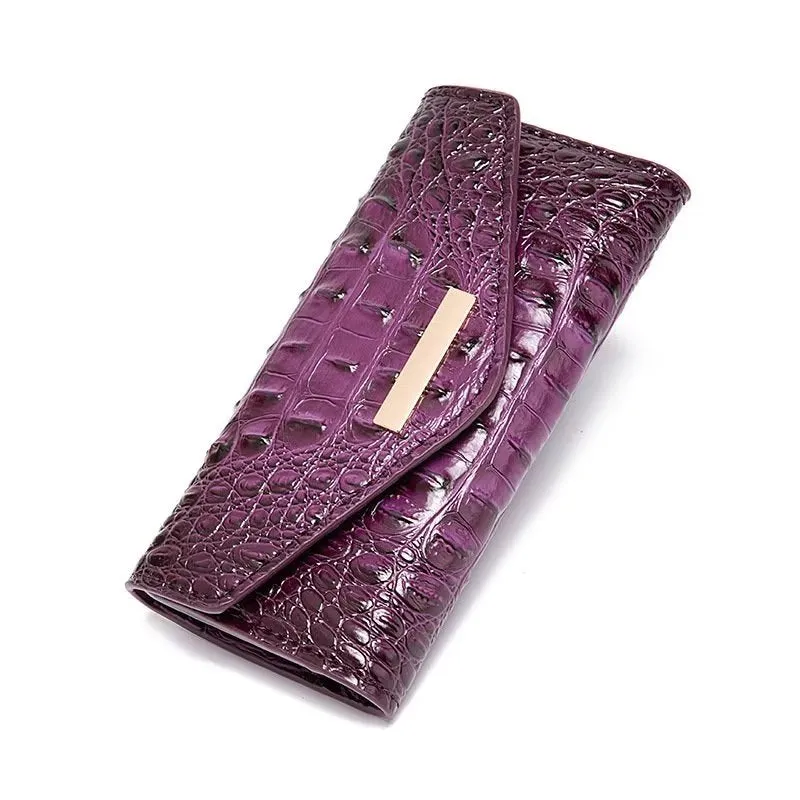 Luxury Alligator Pattern Quare Shape Wallet