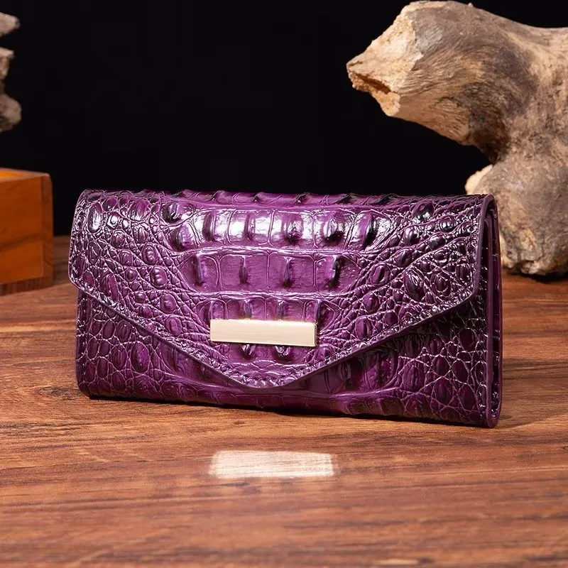 Luxury Alligator Pattern Quare Shape Wallet