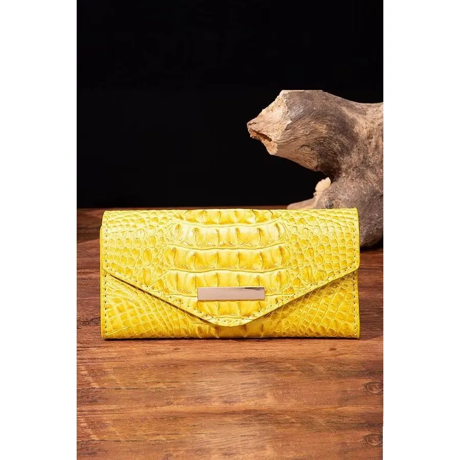 Luxury Alligator Pattern Quare Shape Wallet