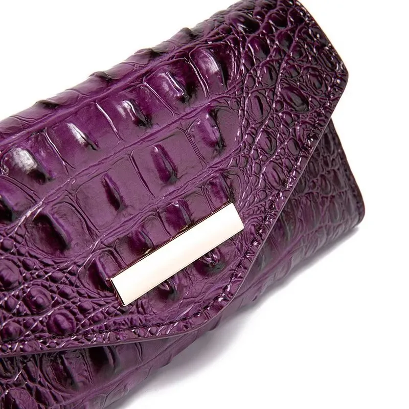 Luxury Alligator Pattern Quare Shape Wallet