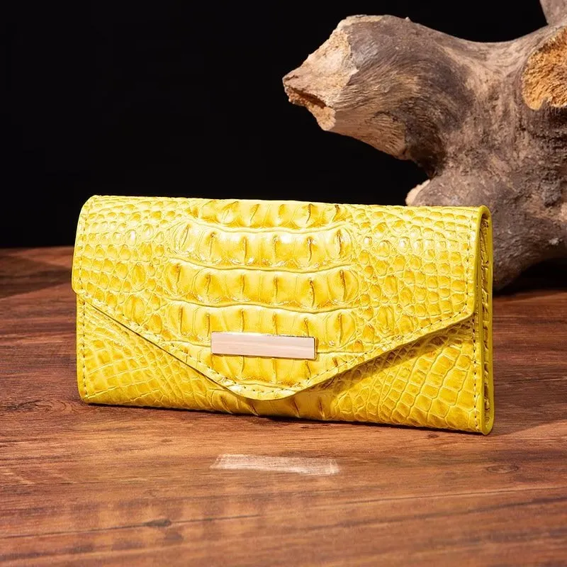 Luxury Alligator Pattern Quare Shape Wallet