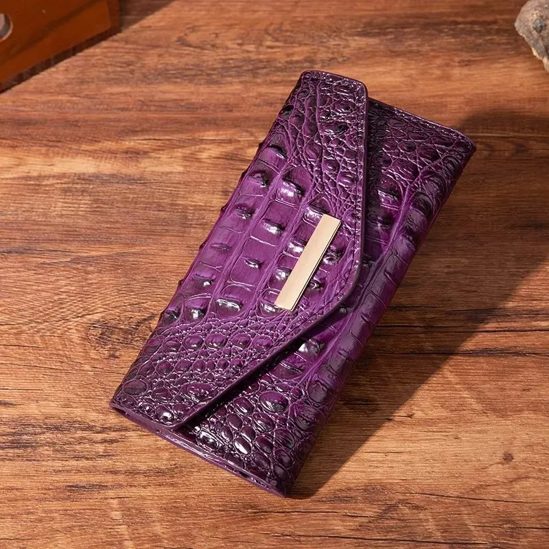 Luxury Alligator Pattern Quare Shape Wallet