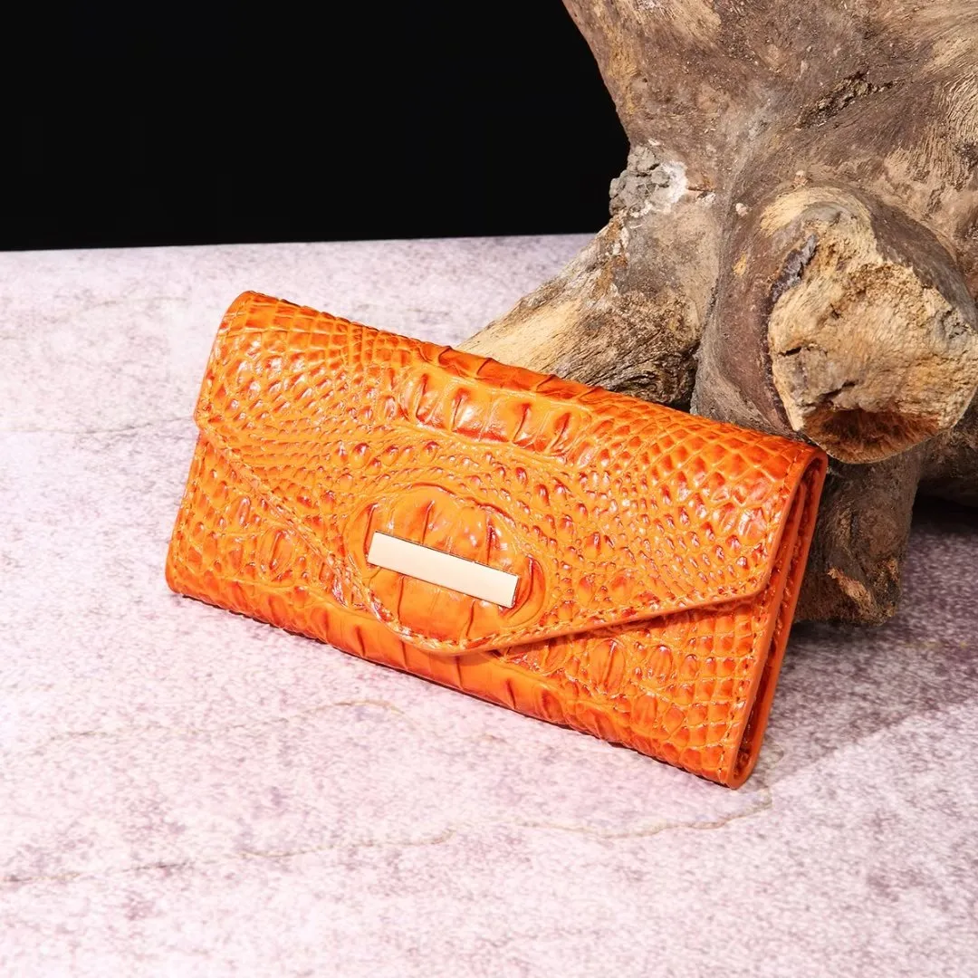 Luxury Alligator Pattern Quare Shape Wallet