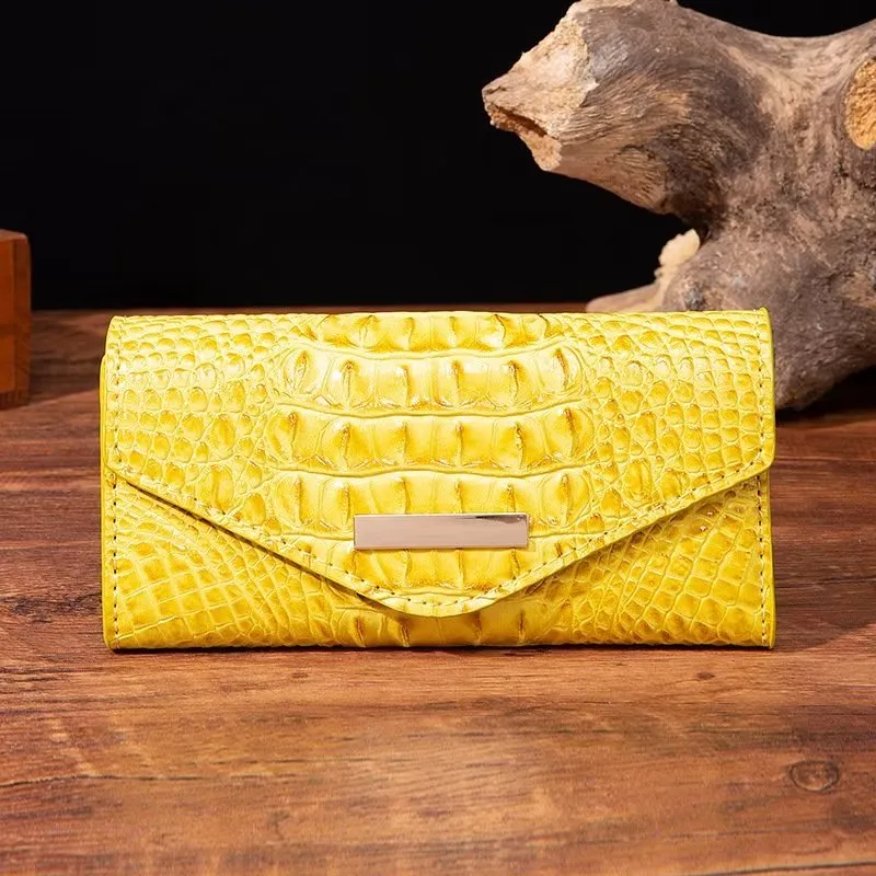 Luxury Alligator Pattern Quare Shape Wallet