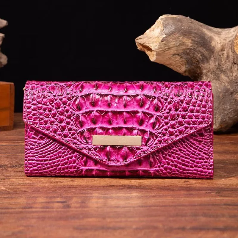 Luxury Alligator Pattern Quare Shape Wallet