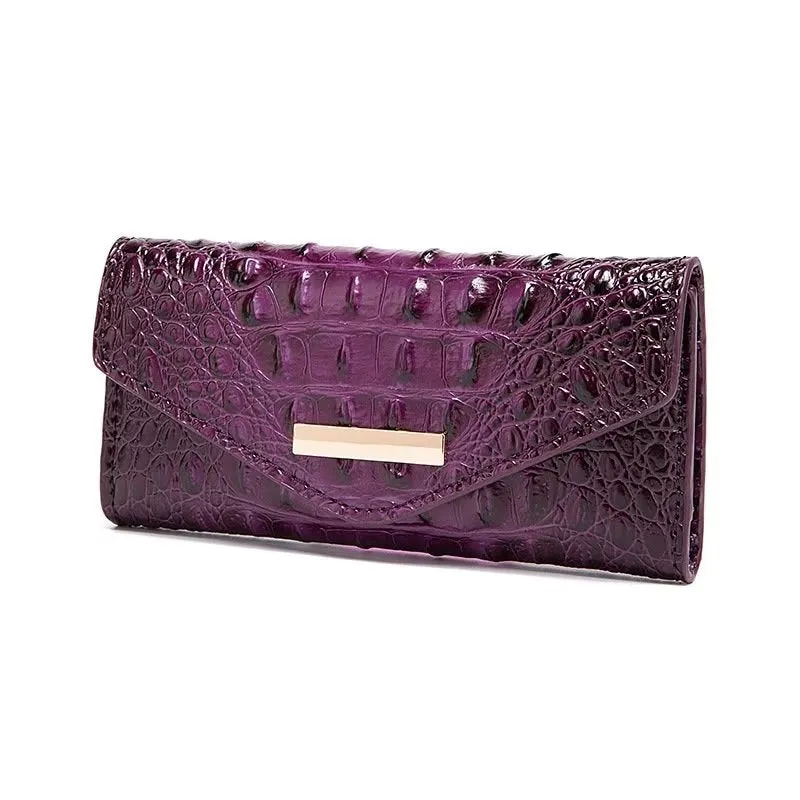 Luxury Alligator Pattern Quare Shape Wallet