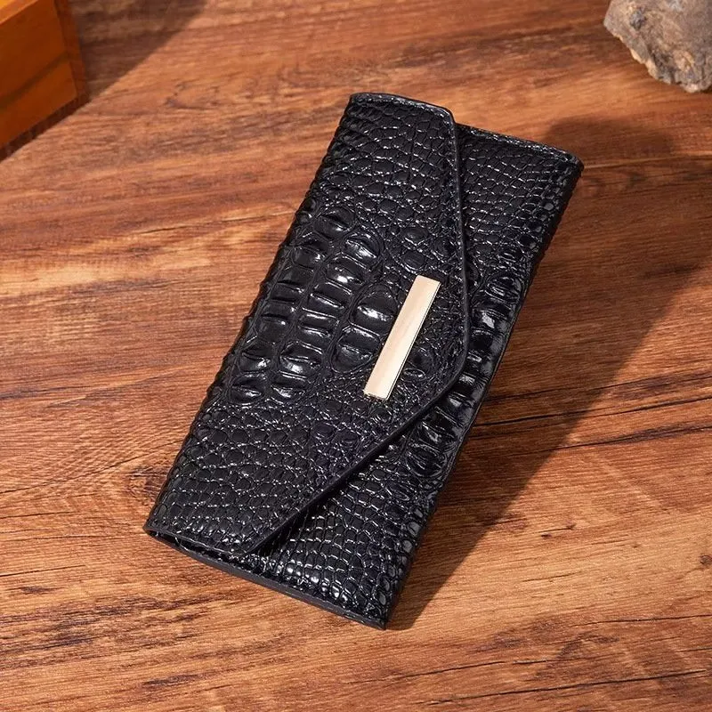 Luxury Alligator Pattern Quare Shape Wallet