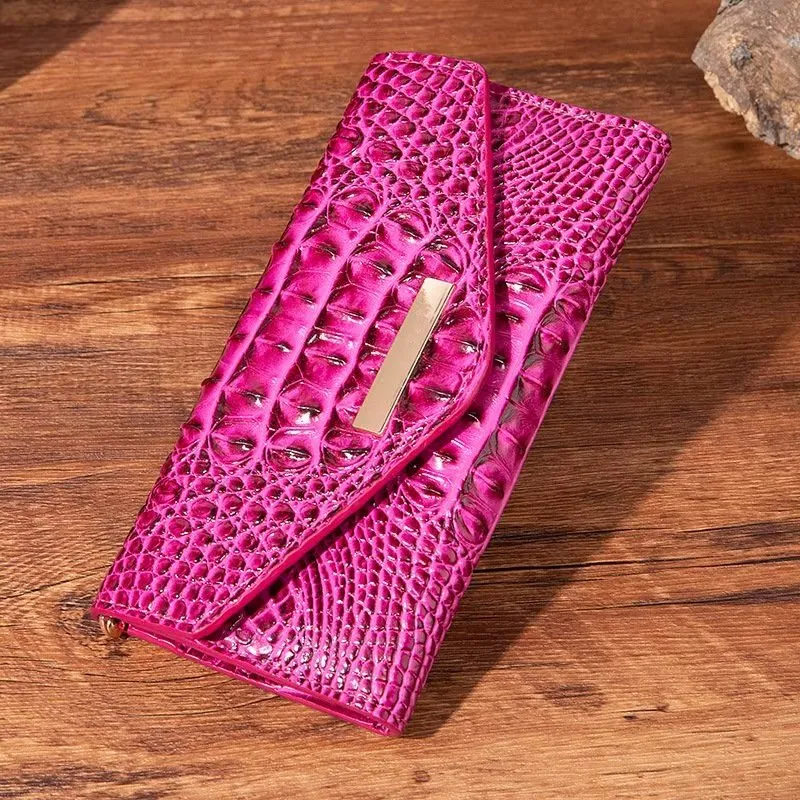 Luxury Alligator Pattern Quare Shape Wallet