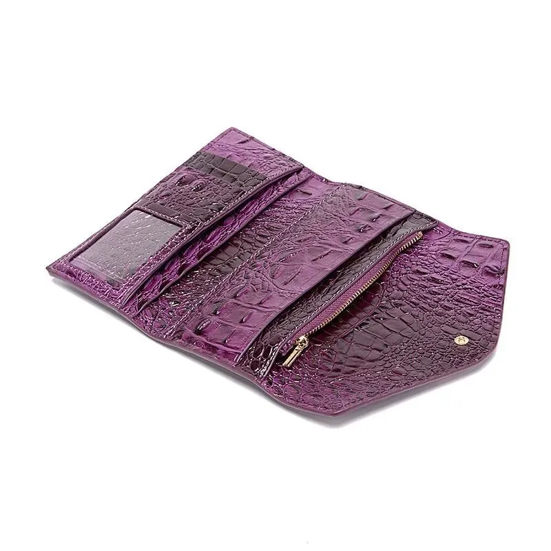 Luxury Alligator Pattern Quare Shape Wallet