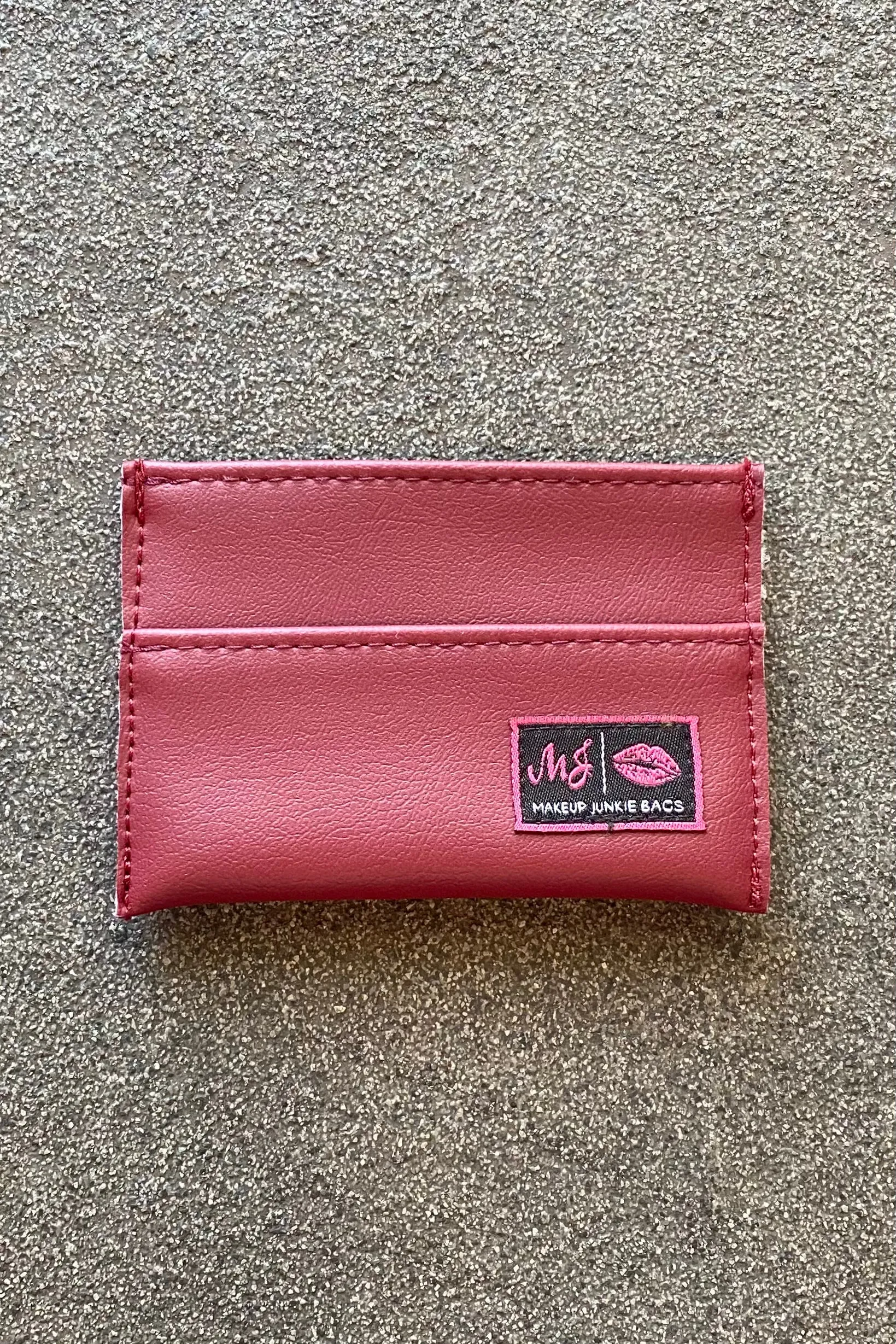 Makeup Junkie Game Day Card Holder - MAROON