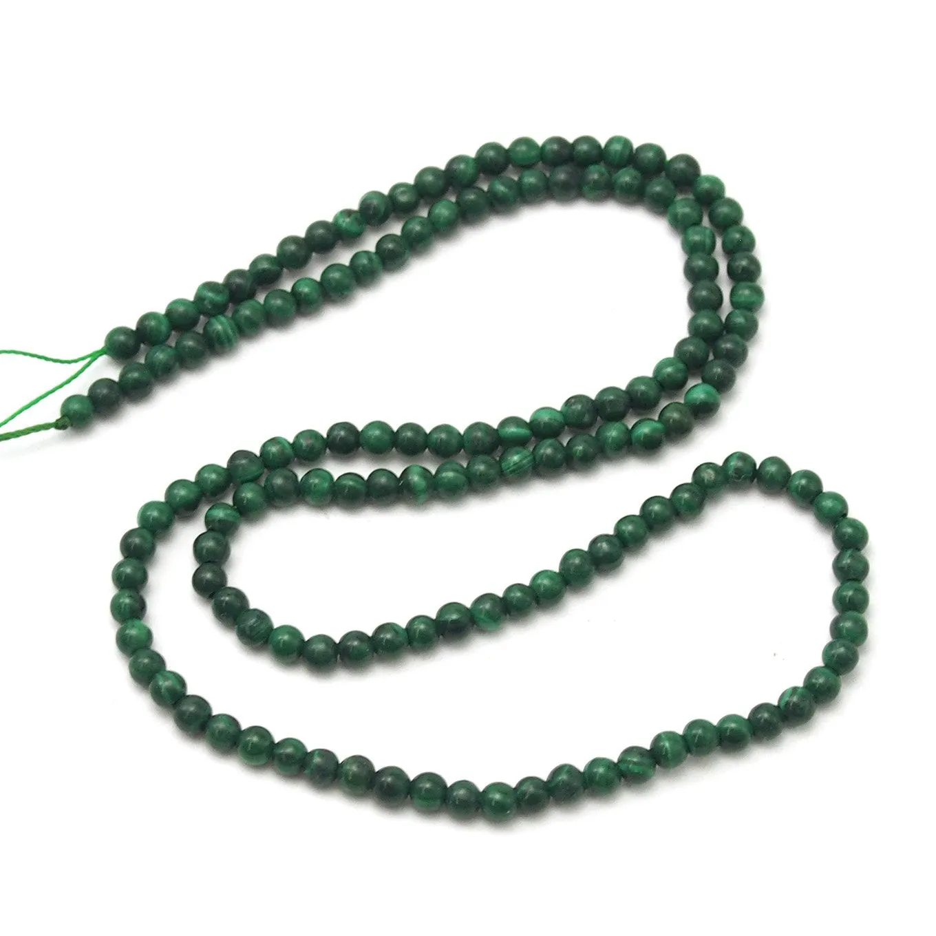 Malachite Smooth Rounds 3mm