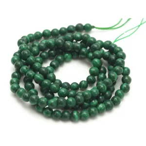 Malachite Smooth Rounds 3mm