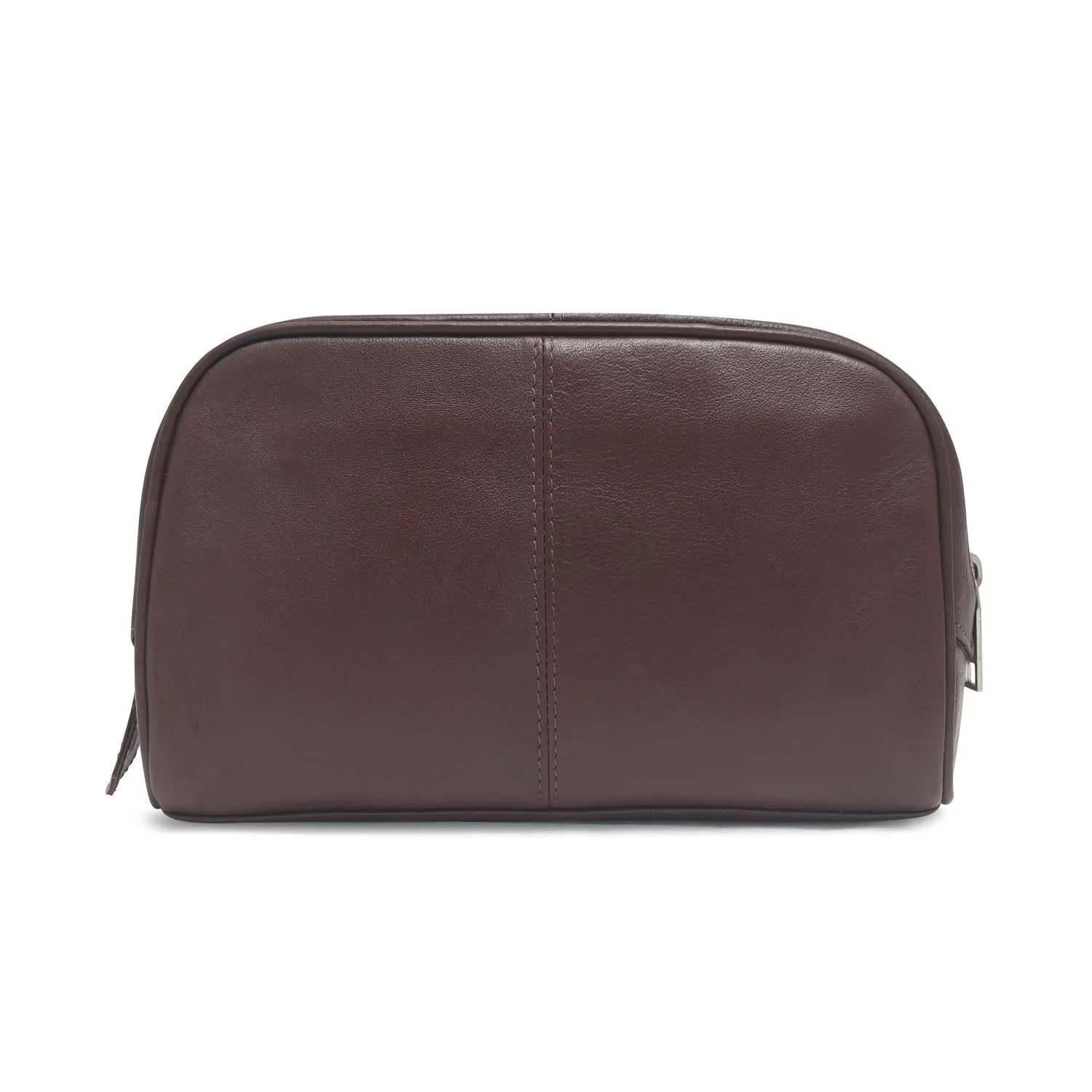 Malia Tan Leather Wash Bag for Men and Women