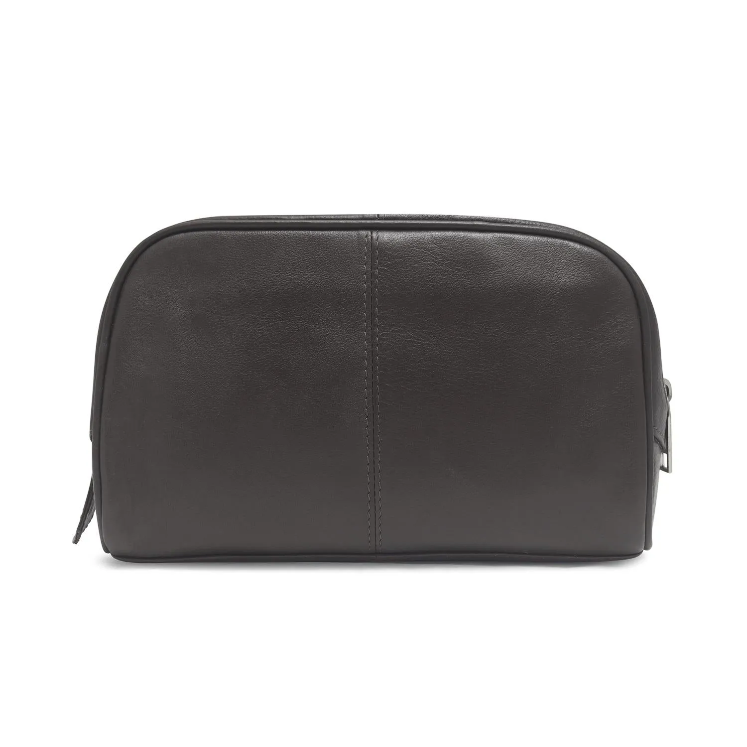 Malia Tan Leather Wash Bag for Men and Women