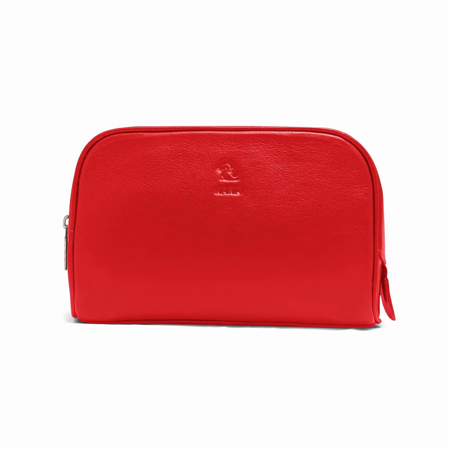 Malia Tan Leather Wash Bag for Men and Women