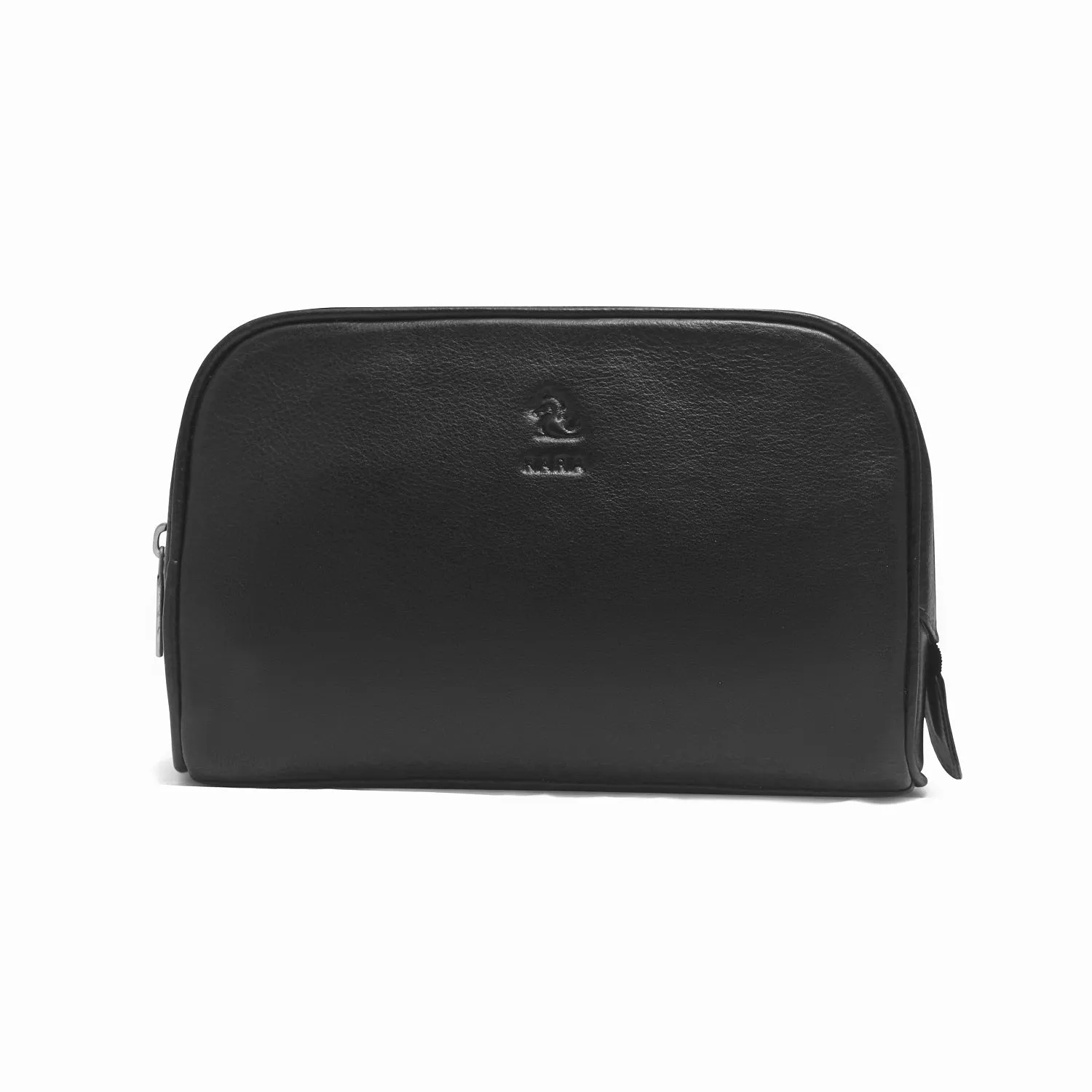 Malia Tan Leather Wash Bag for Men and Women